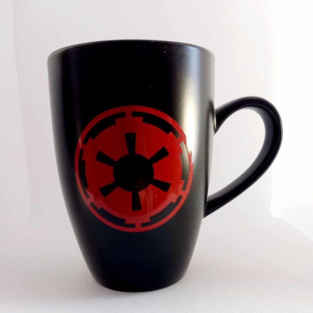 Barely Used Black And Red Star Wars Empire Symbol Coffee Mug